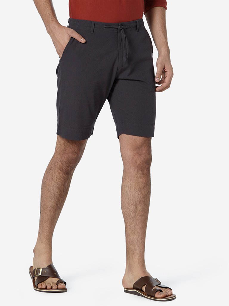 ETA Charcoal Slim Fit Shorts