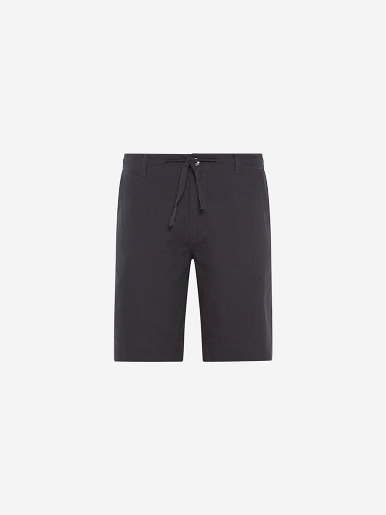 ETA Charcoal Slim Fit Shorts
