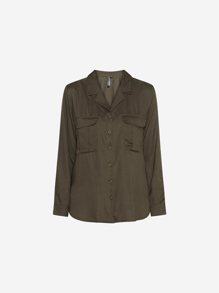 LOV Khaki Teddy Blouse