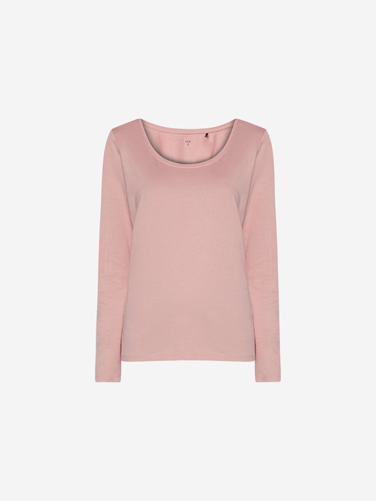 LOV Dull-Pink Pure Cotton Chelsea T-Shirt