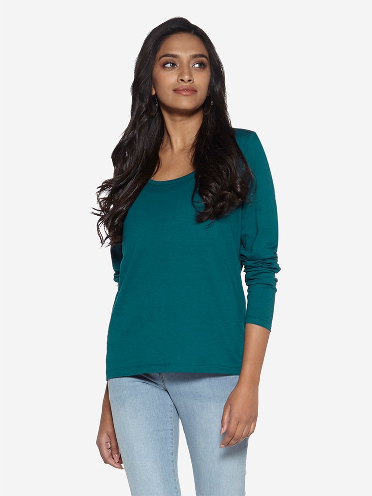 LOV Teal Pure Cotton Chelsea T-Shirt
