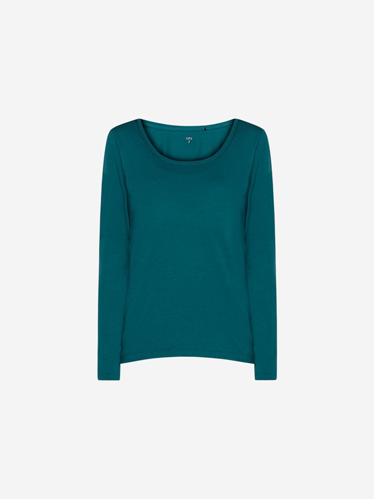 LOV Teal Pure Cotton Chelsea T-Shirt