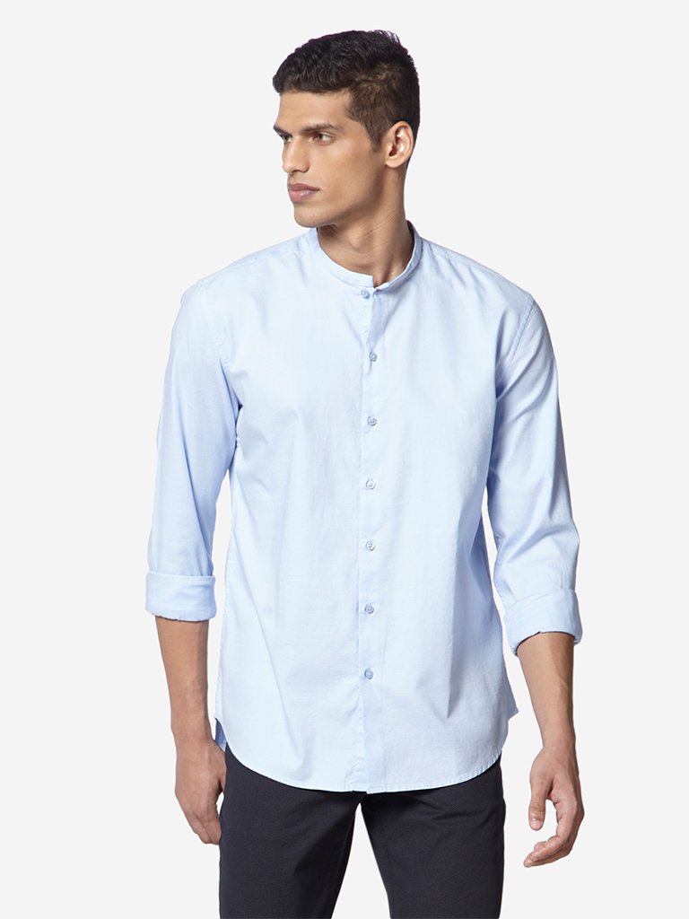 Ascot Light Blue Tailored Fit Shirt