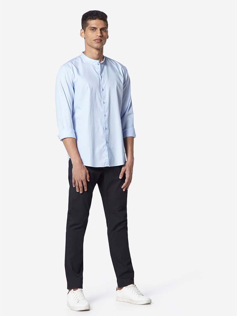 Ascot Light Blue Tailored Fit Shirt