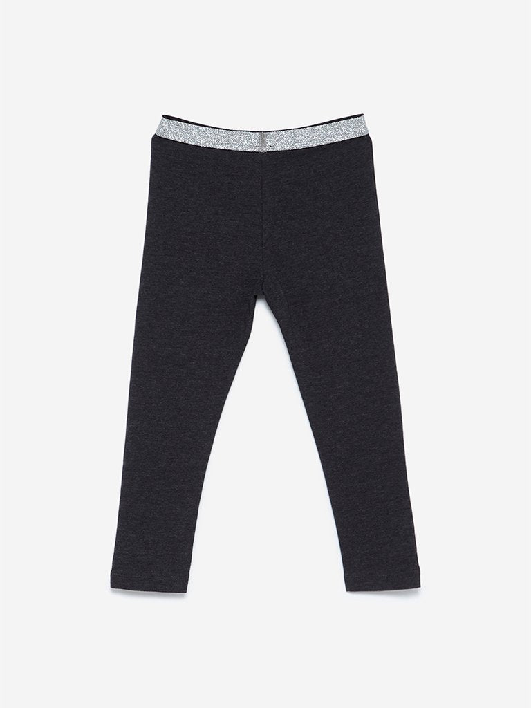 HOP Kids Anthra Mel Reversible Sequin Leggings