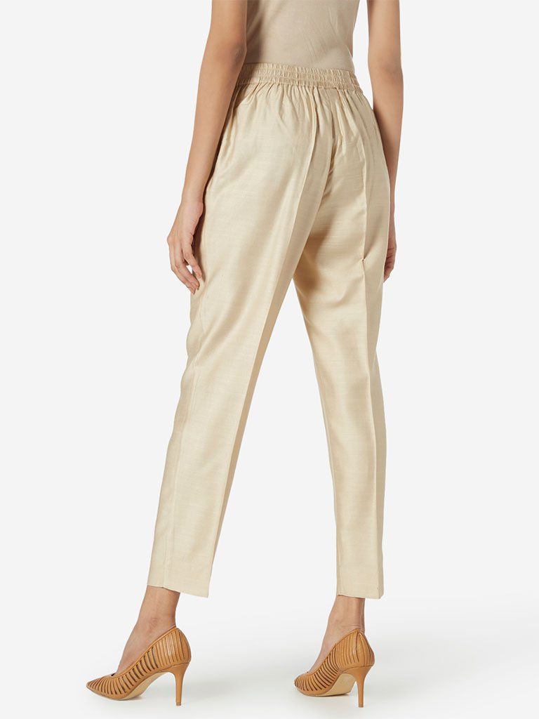 Zuba Beige Ethnic Pants
