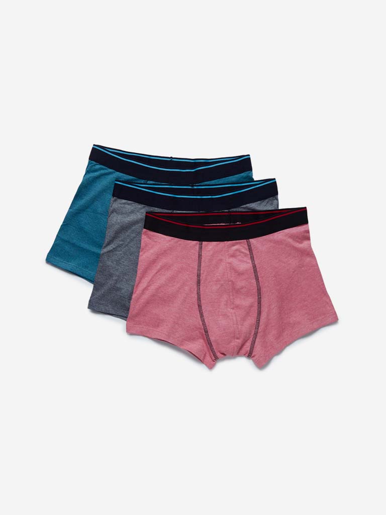 WES Lounge Teal Hydro Cool Trunks Pack of Three