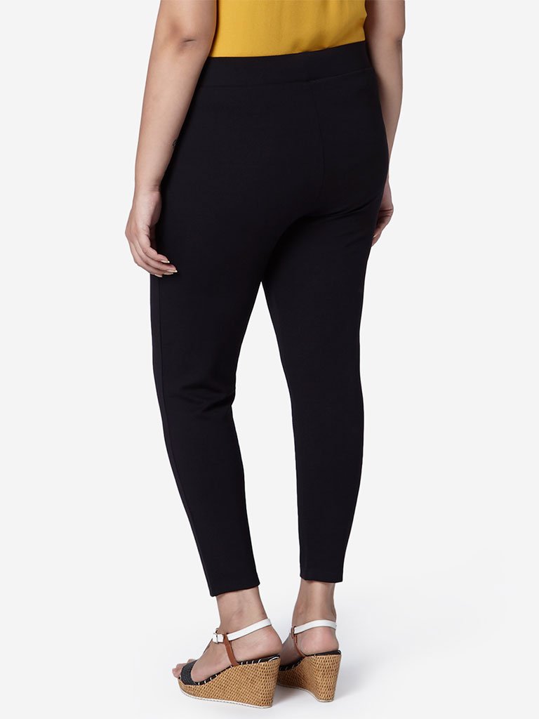 Gia Curve Black Neo Ponte Pants