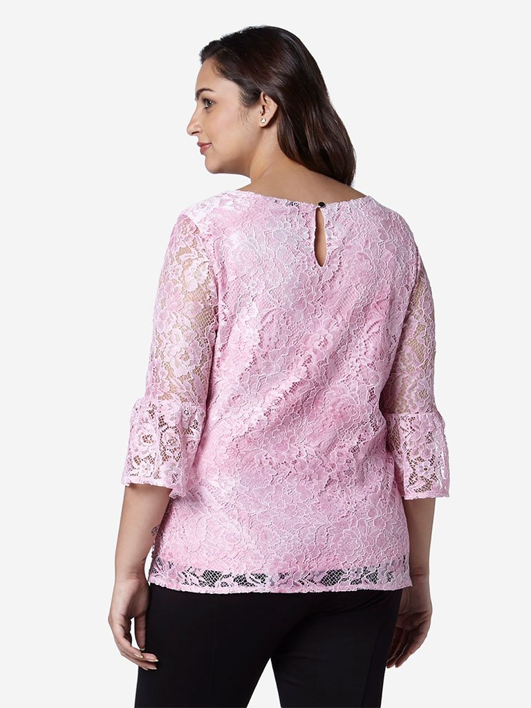 Gia Curve Pink Floral Dorothy Top