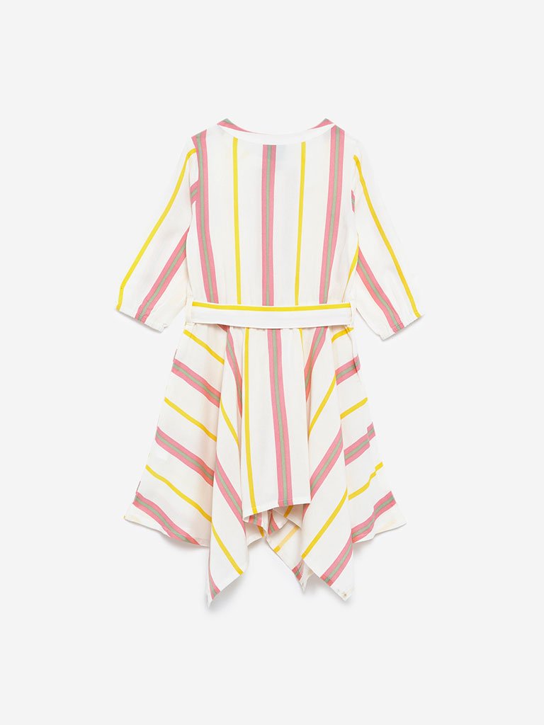 HOP Kids Multicolour Promina Striped Dress