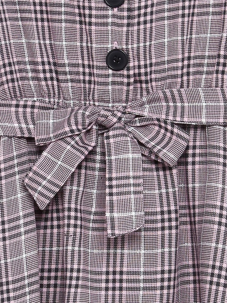 HOP Kids Pink Houndstooth Print Senza Dress