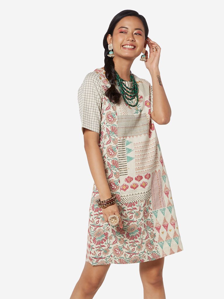 Bombay Paisley Multicoloured Shift Dress
