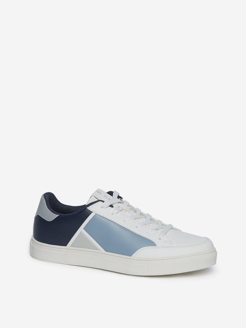 SOLEPLAY White Colour-Block Sneakers