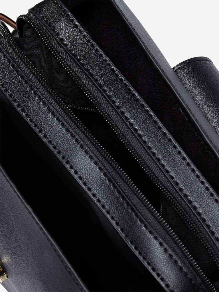 LOV Black Margaret Tote Bag