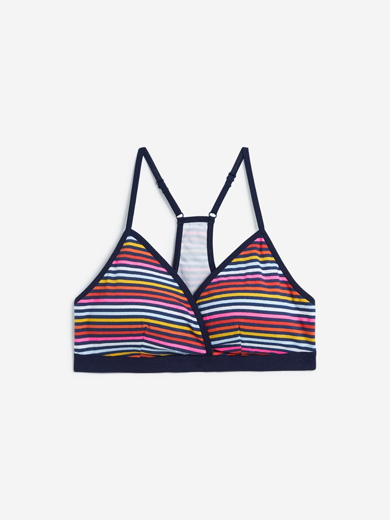 Wunderlove Multicoloured Padded Racerback Bra