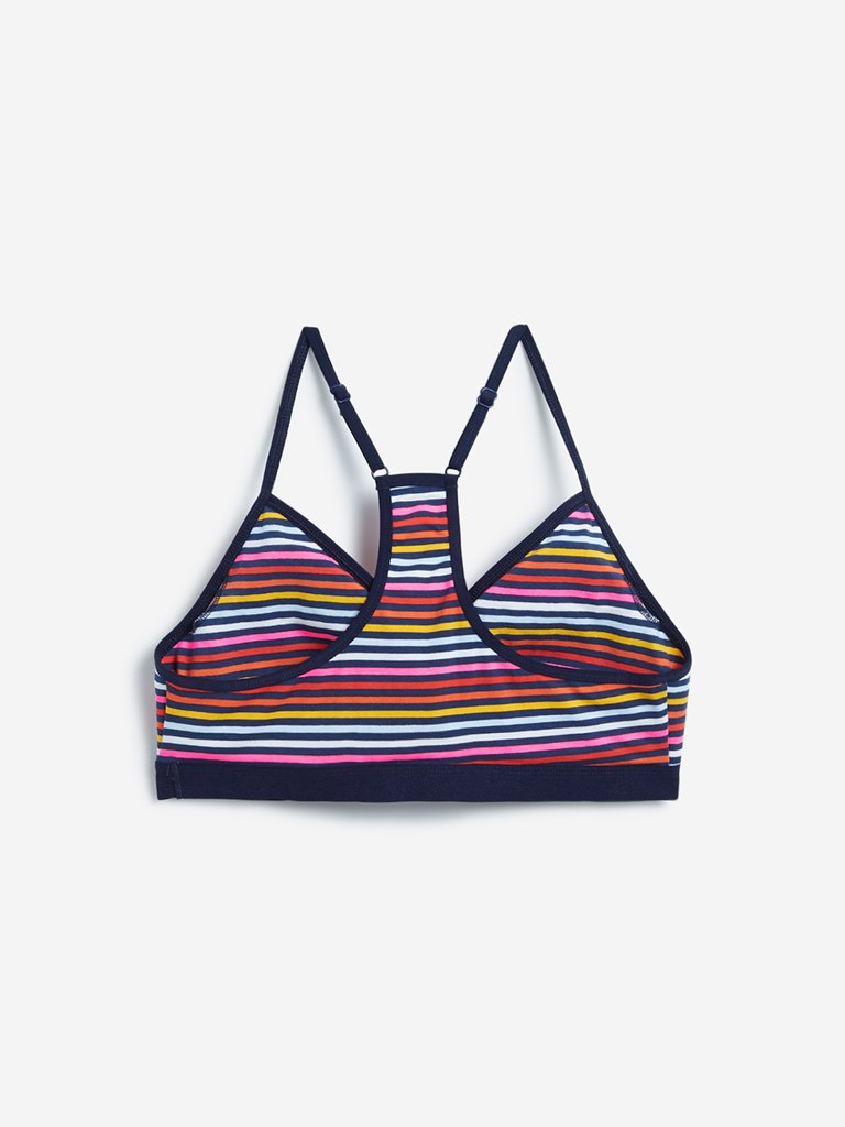 Wunderlove Multicoloured Padded Racerback Bra