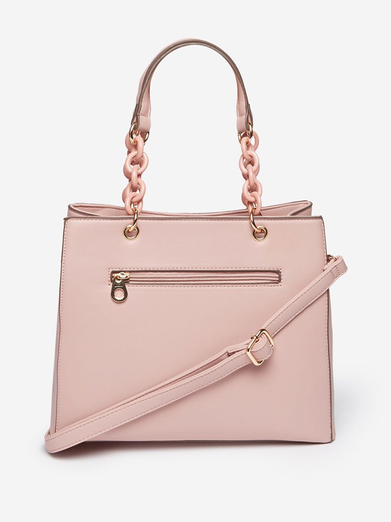 LOV Pink Hardware Tote Bag