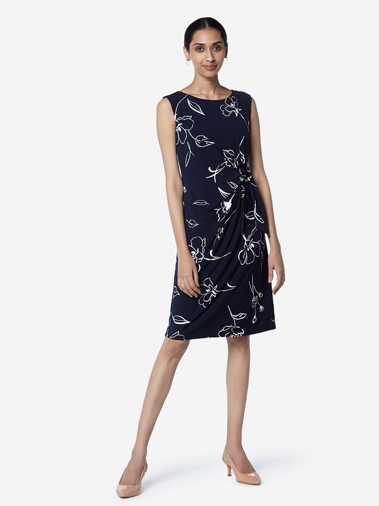 Wardrobe Navy Olivia Floral Dress