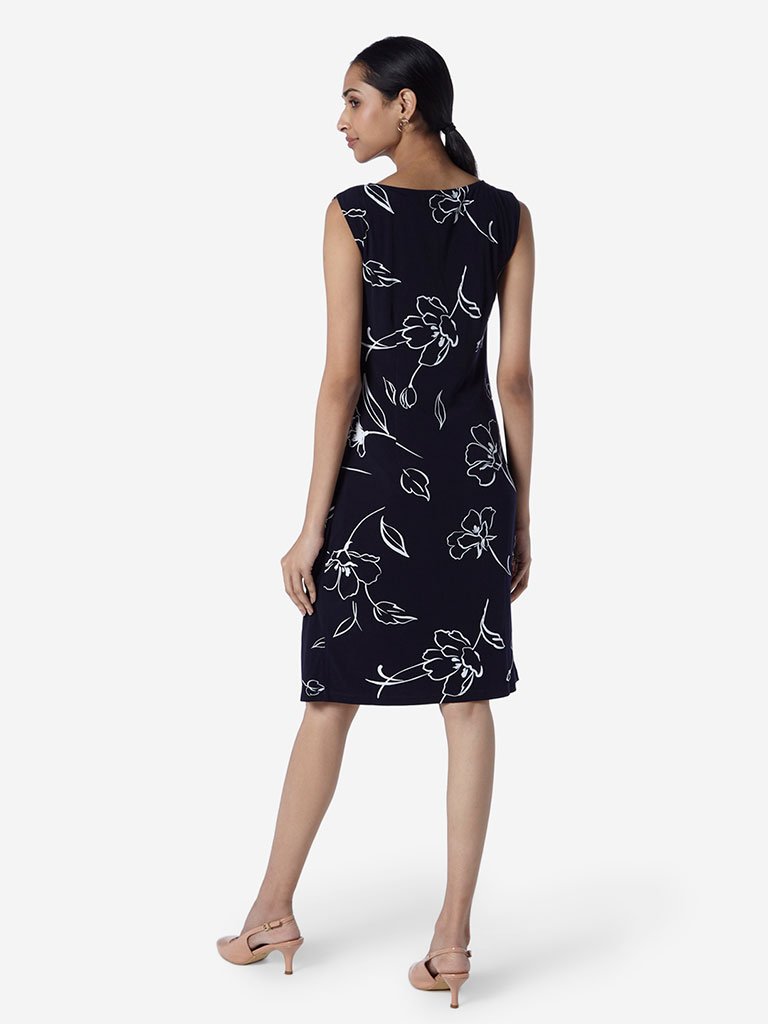 Wardrobe Navy Olivia Floral Dress