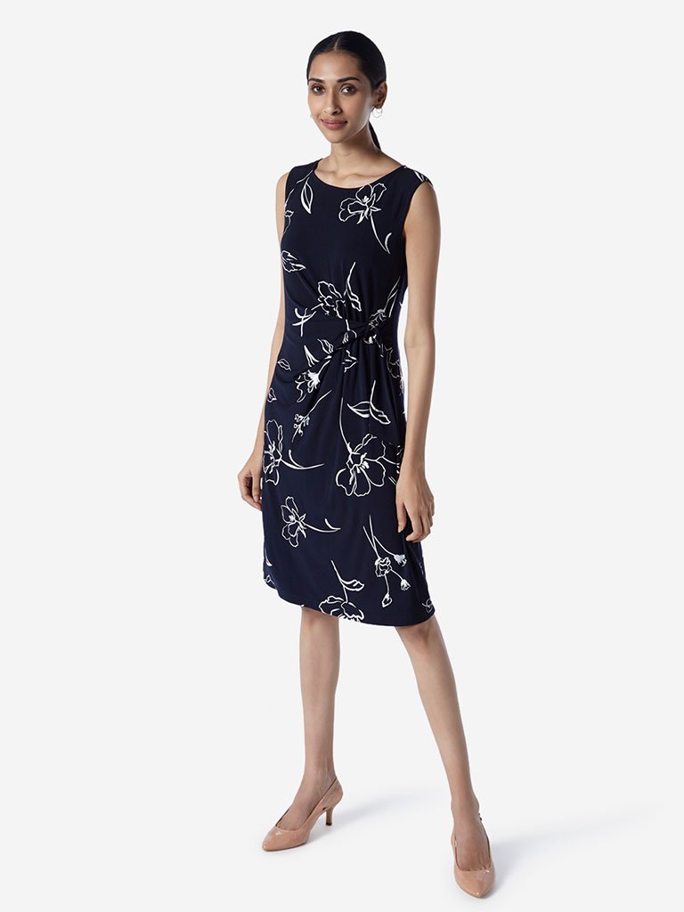 Wardrobe Navy Olivia Floral Dress