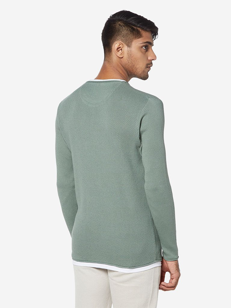 ETA Sage Green Slim Fit T-Shirt