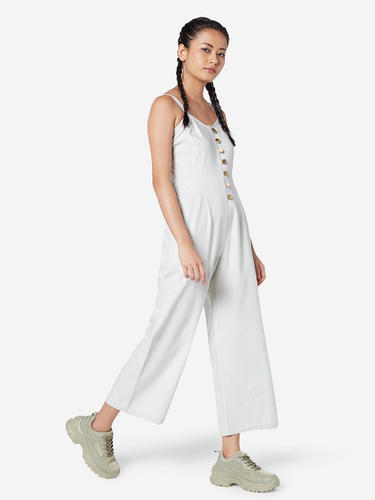 Nuon Off-White Denim Narita Jumpsuit