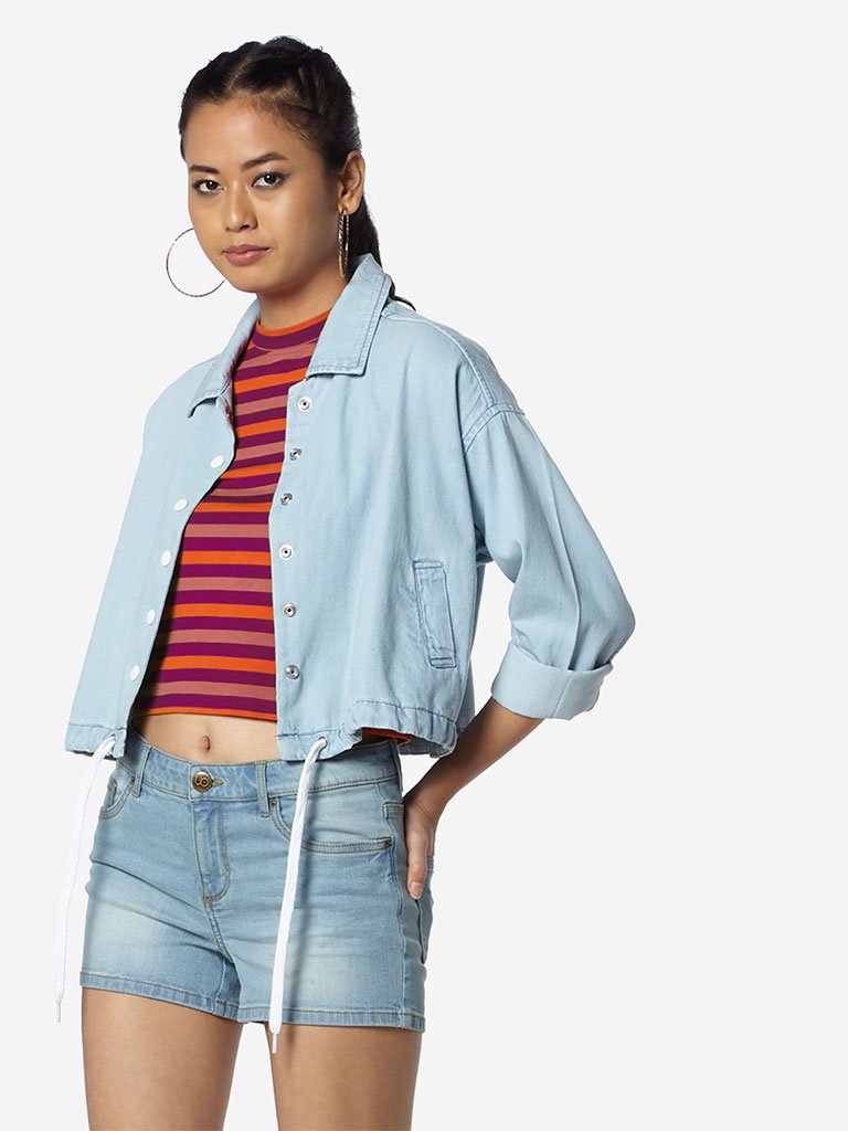 Nuon Light Blue Anika Denim Jacket