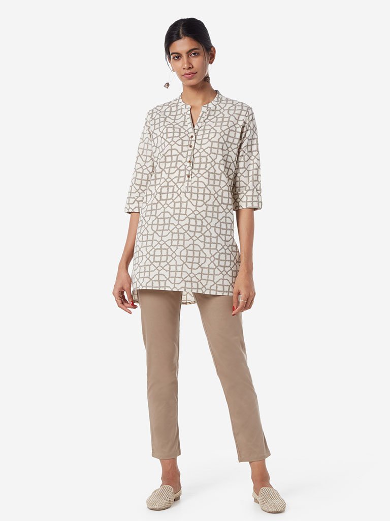 Utsa Brown Ethnic Pants