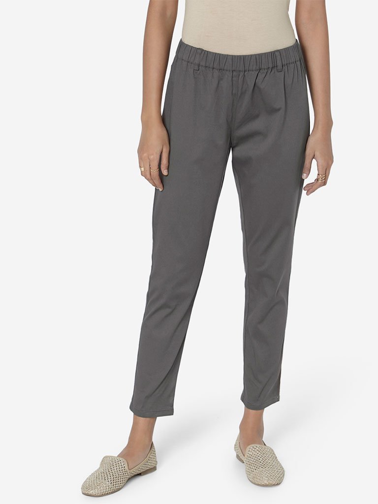 Utsa Grey Ethnic Pants