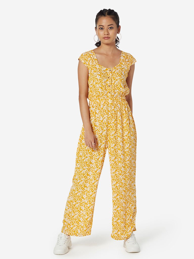 Nuon Mustard Rocher Jumpsuit