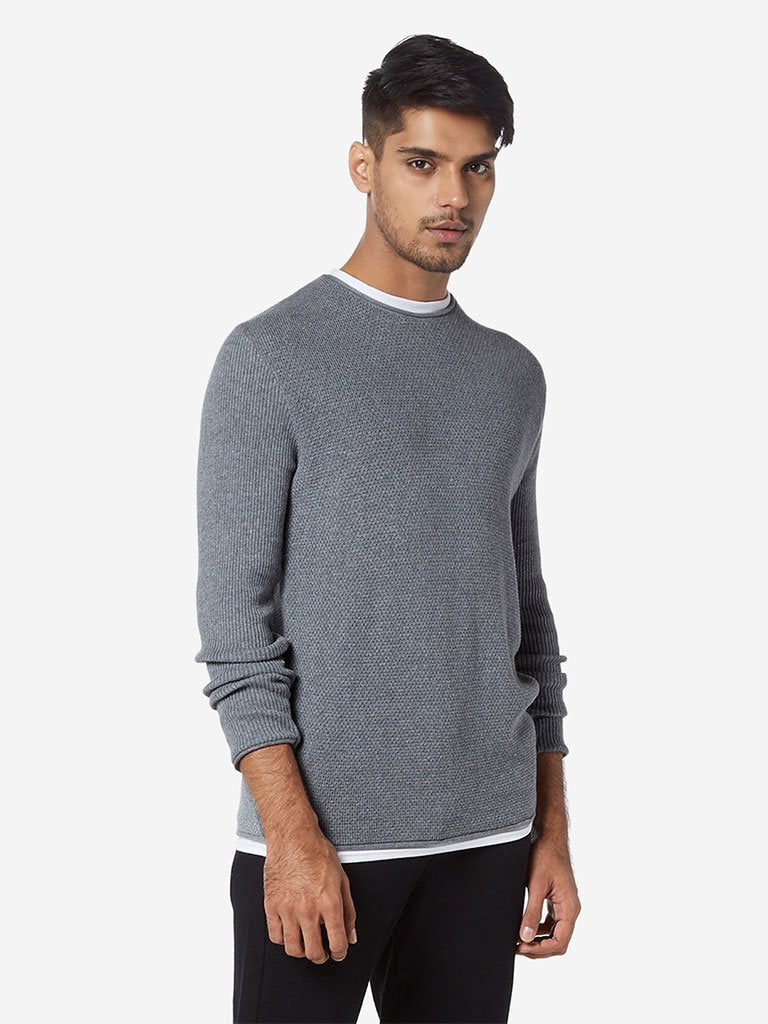 ETA Grey Slim Fit T-Shirt