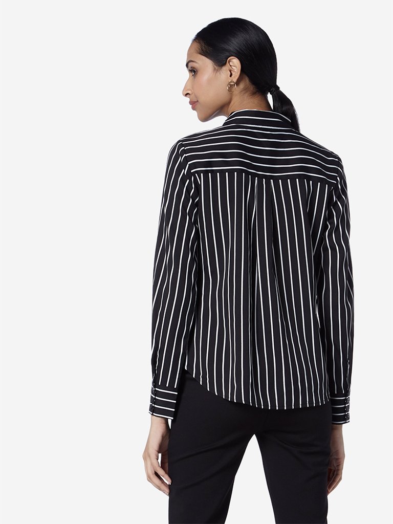 Wardrobe Black Striped Agnus Shirt