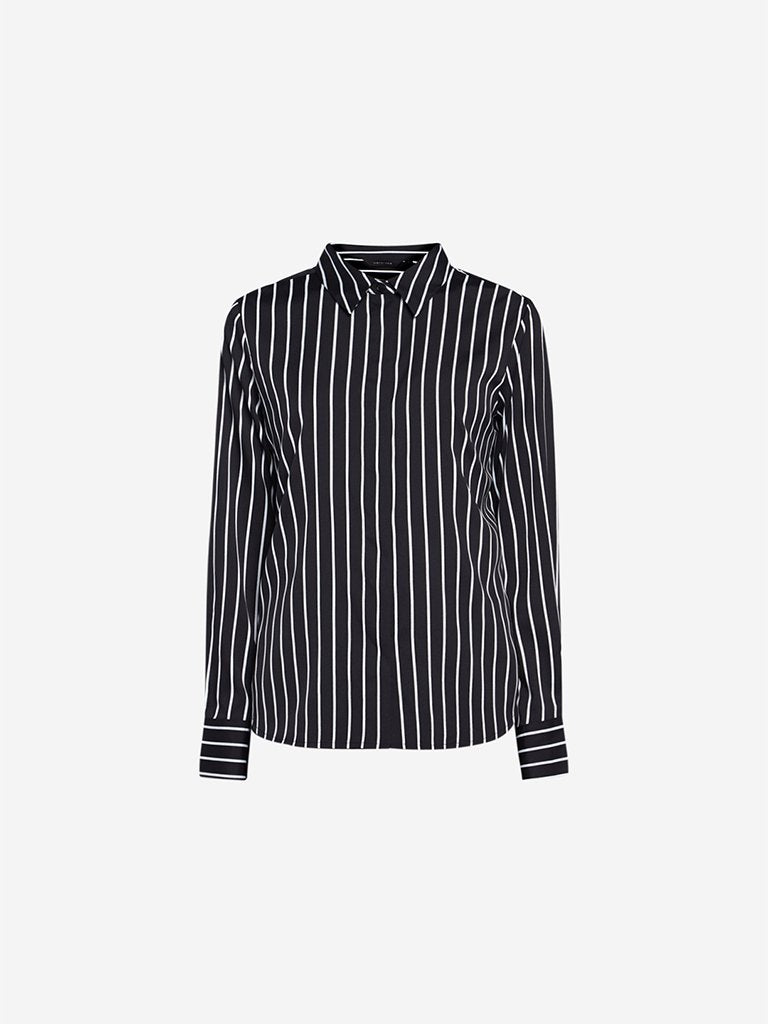 Wardrobe Black Striped Agnus Shirt