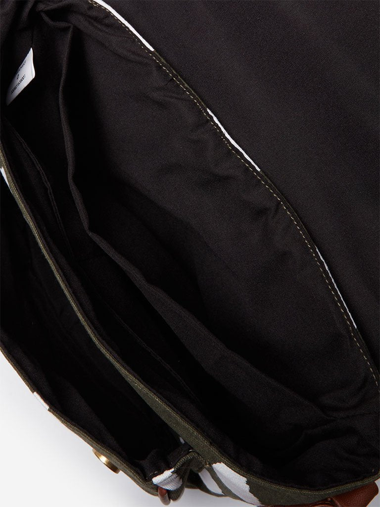 Westside Olive Triangle Print Willow Mini Doctor Bag