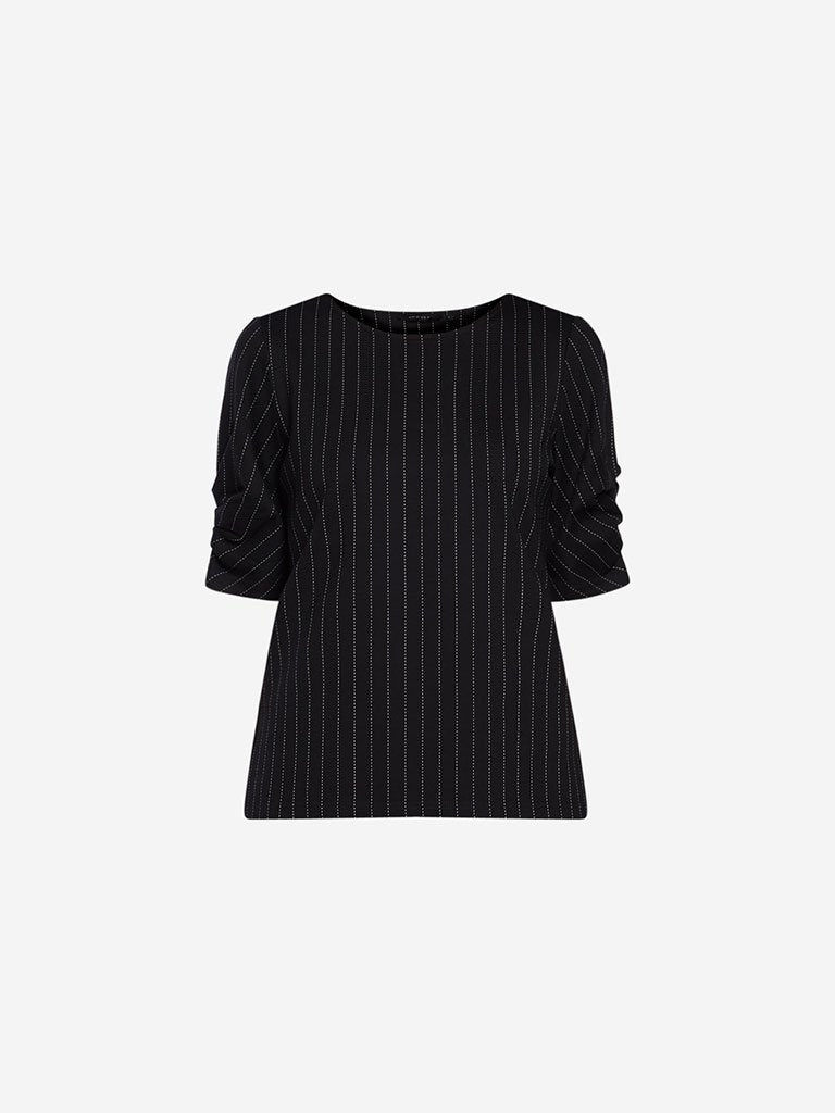 Wardrobe Black Striped Adisa Top