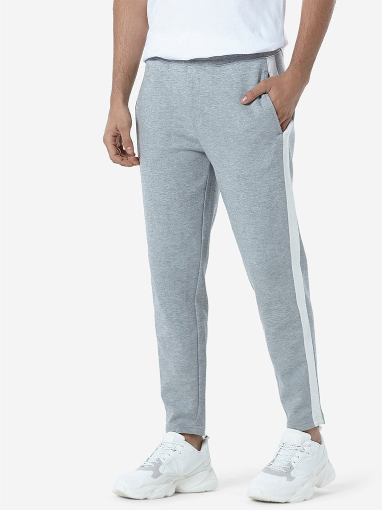 Nuon Grey Melange Slim Fit Joggers