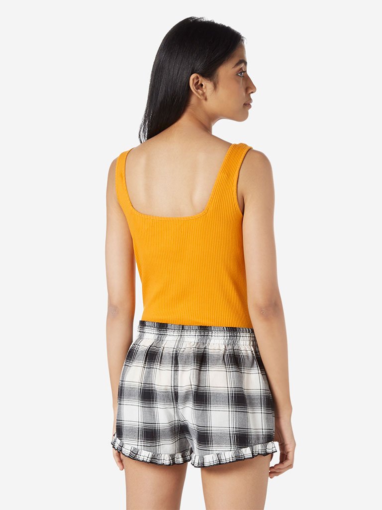 Wunderlove Mustard Ribbed Vest