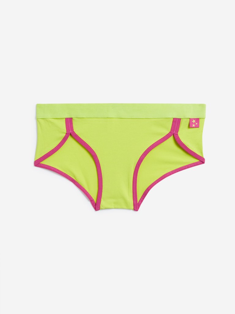Wunderlove Lime Contrasting Design Briefs