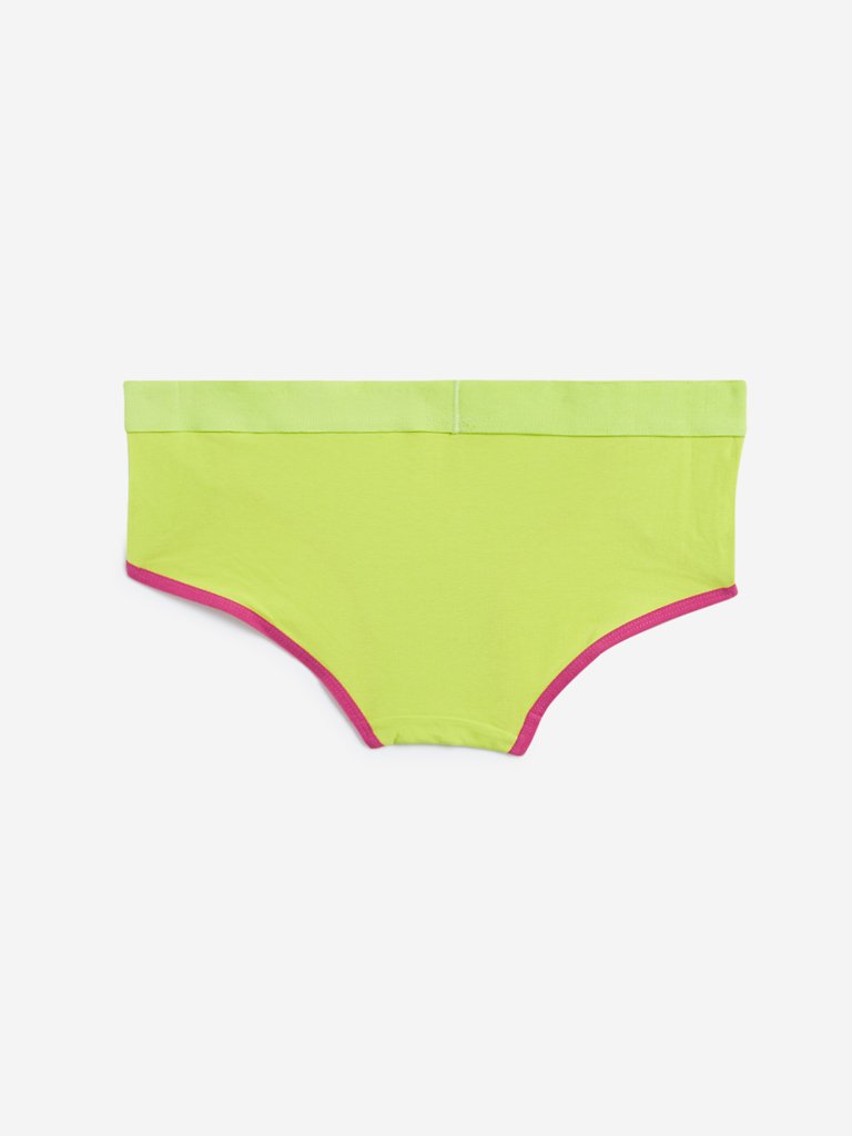 Wunderlove Lime Contrasting Design Briefs