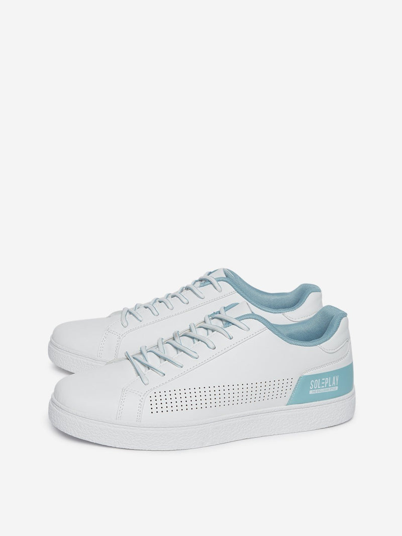 SOLEPLAY White Lace-Up Sneakers