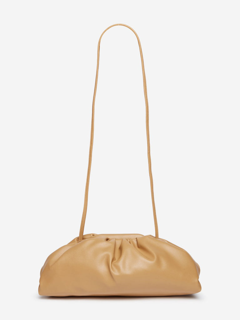 LOV Beige Ruched Clutch Sling Bag
