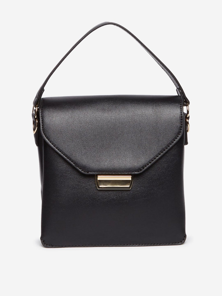 LOV Black Mini-Tote Bag