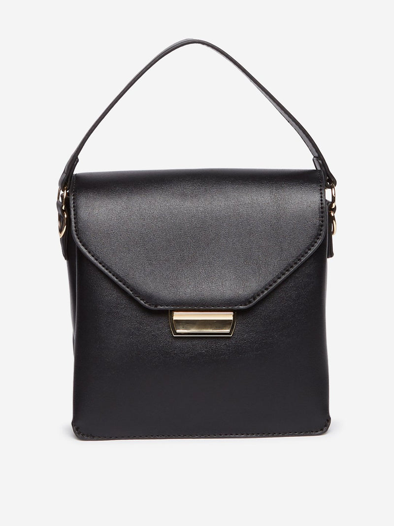 LOV Black Mini-Tote Bag