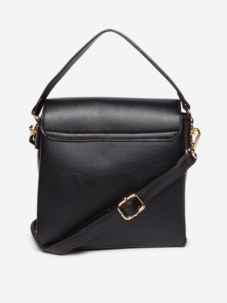 LOV Black Mini-Tote Bag