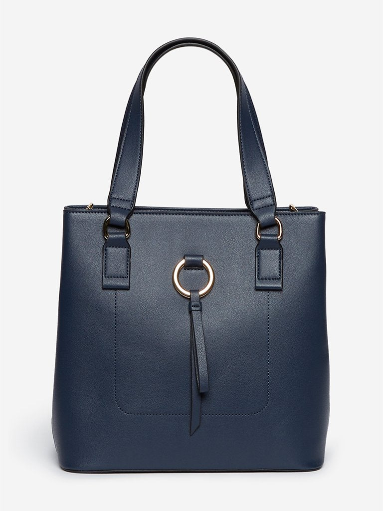 LOV Navy Nina Tote Bag