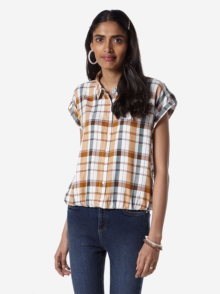 LOV Multicoloured Checked Luana Casual Shirt