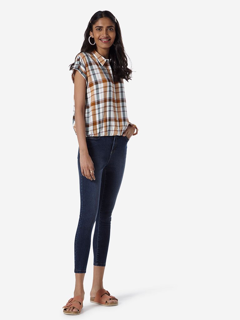 LOV Multicoloured Checked Luana Casual Shirt
