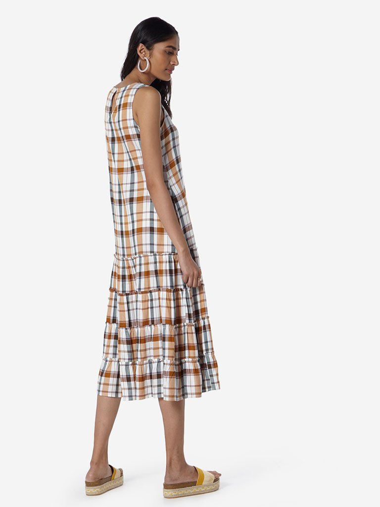 LOV Multicolour Checked Stefany Dress