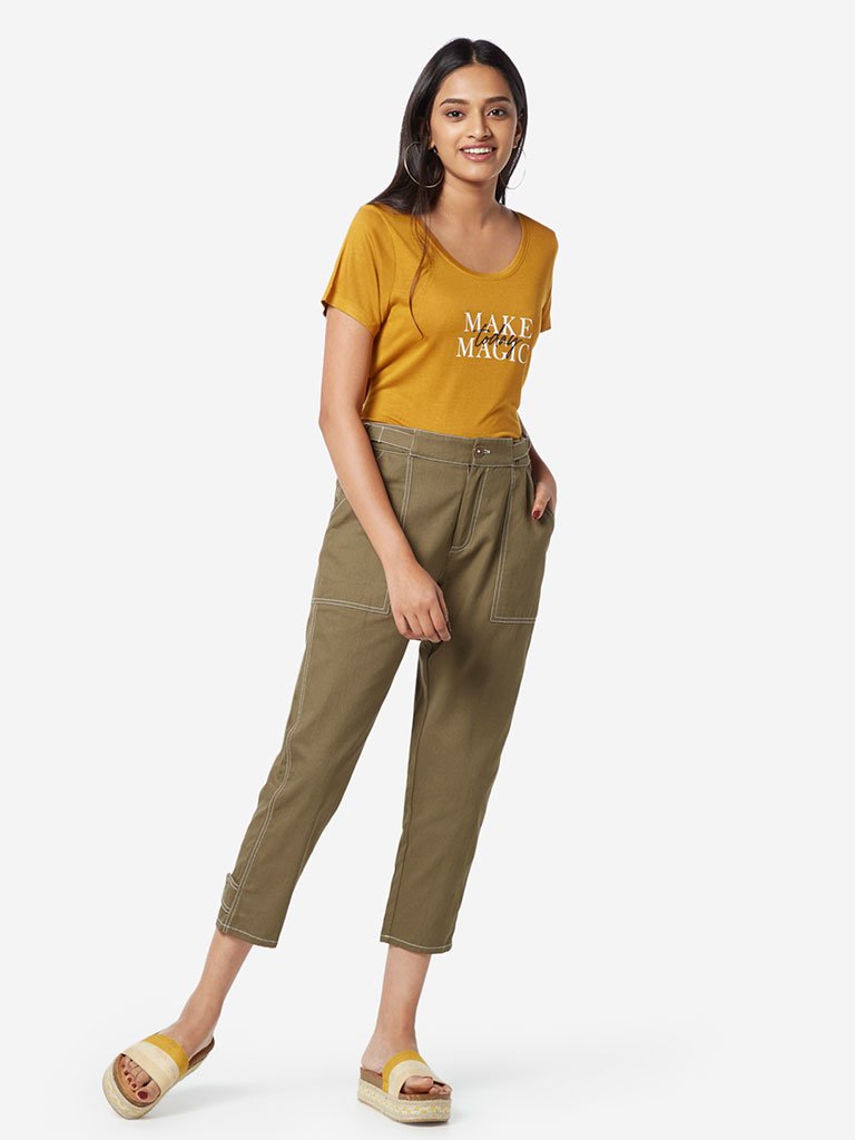 LOV Olive Capris