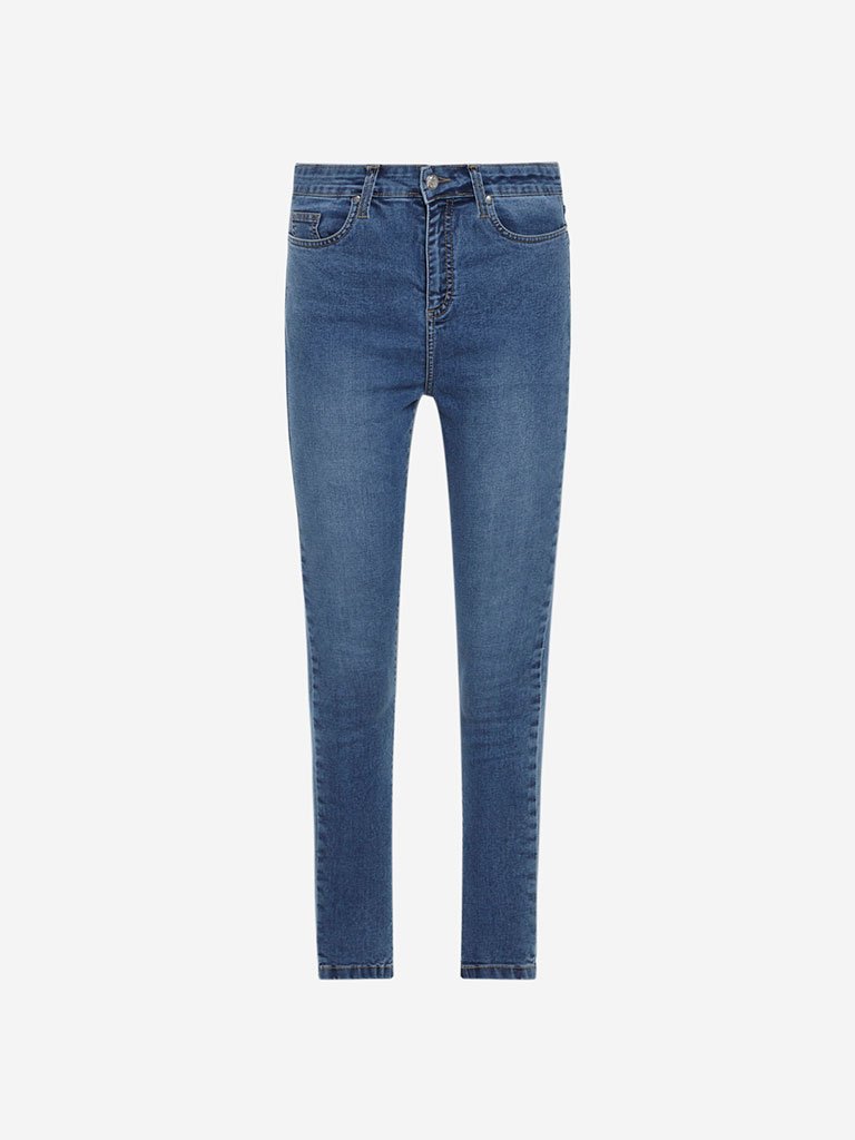 LOV Blue Jamie Cropped Jeans